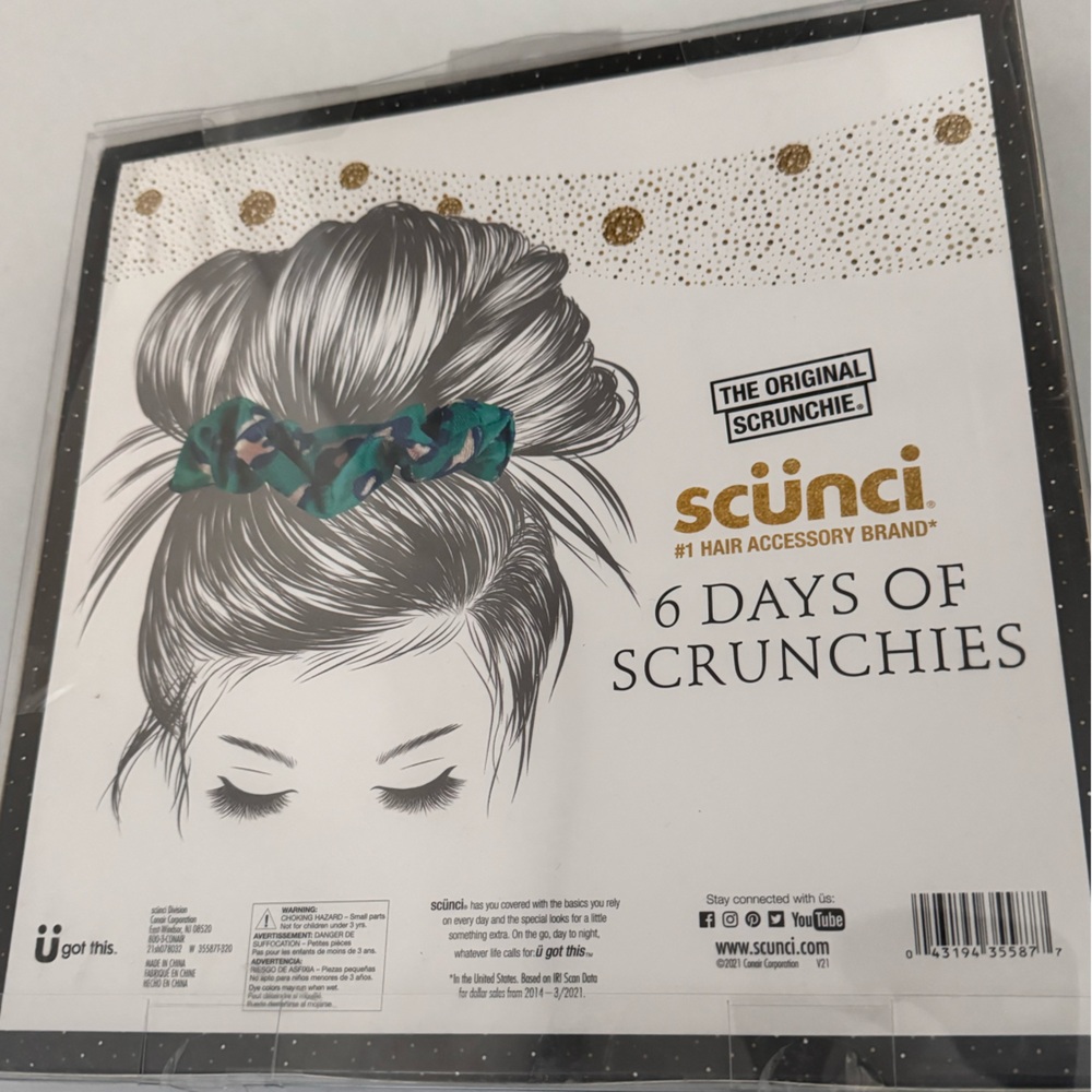 Scunci Box of Six Hair Scrunchies - Picture 5 of 6